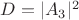 $D= |A _3|^2 $