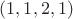 $(1,1,2,1)$