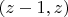 $(z-1,z)$