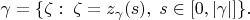 $$
\gamma =\{\zeta:\; \zeta=z_{\gamma}(s),\; s\in
[0,|\gamma|]\}.
$$
