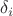 $\mathbf{\delta}_{i}$