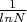 $\frac 1 {lnN}$
