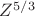 $Z^{5/3}$