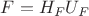 $F=H_{F} U_{F}$ $F=H_{F} U_{F}$