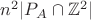 $n^2|P_A\cap\mathbb Z^2|$
