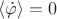 $\langle \dot{\varphi}\rangle=0$