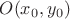 $O(x_0,y_0)$