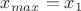 $x_{max}=x_1$ $x_{max}=x_1$