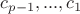 $c_{p-1}, ..., c_1$