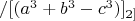 $/[(a^3+b^3-c^3)]_{2]}$