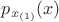 $p_{x_{(1)}}(x)$