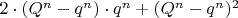 $ 2\cdot (Q^n-q^n)\cdot q^n+(Q^n-q^n)^2$