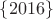$\{2016\}$