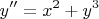\[
y'' = x^2  + y^3 
\]