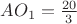 $AO_1 = \frac{20}{3}$