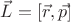 $\[\vec L = [\vec r,\vec p]\]$