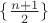 $\{\frac{n+1}2\}$