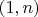 $(1, n)$