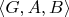 $\langle G,A,B \rangle$