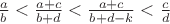 $\frac{a}{b}<\frac{a+c}{b+d}<\frac{a+c}{b+d-k}<\frac{c}{d}$ $\frac{a}{b}<\frac{a+c}{b+d}<\frac{a+c}{b+d-k}<\frac{c}{d}$