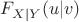 $F_{X|Y}(u|v)$