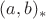 $(a,b)_*$