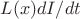 $L(x) dI/dt$