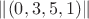 $\|(0,3,5,1)\|$