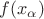 $f(x_\alpha)$