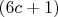 $(6c+1)$