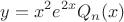 $$y=x^2e^{2x}Q_n(x)$$