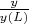 $\frac{y}{y(L)}$