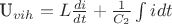 U_{vih}=L \frac{di}{dt} +  \frac{1}{C_2} \int idt