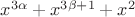 $x^{3 \alpha} + x^{3 \beta + 1} + x^2$