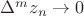 $\Delta^m z_n \to 0$