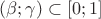 $(\beta;\gamma)\subset[0;1]$