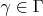$\gamma \in \Gamma$
