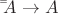 $\[\bar\bar A \rightarrow A$