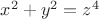 $x^2+y^2=z^4$