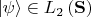 $|\psi\rangle\in L_2\left(\mathbf{S}\right)$