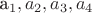 a_1,a_2,a_3,a_4