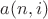 $a(n, i)$
