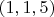 $(1,1,5)$