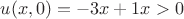 $u(x,0)=-3x+1  x>0$
