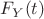 $F_{Y}(t)$