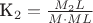 K_2=\frac{M_2L}{M\cdot{ML}}
