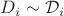 $D_i \sim \mathcal D_i$