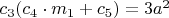 $c_3(c_4\cdot m_1+ c_5)=3a^2$