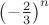 $\left(-\frac23\right)^n$