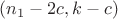 $(n_1-2c,k-c)$